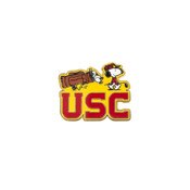 USC Trojans Gold Snoopy and Woodstock Golf Caddy Pin